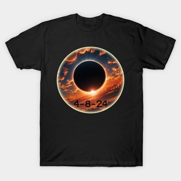 Solar Eclipse 4/8/2024 T-Shirt by tamdevo1